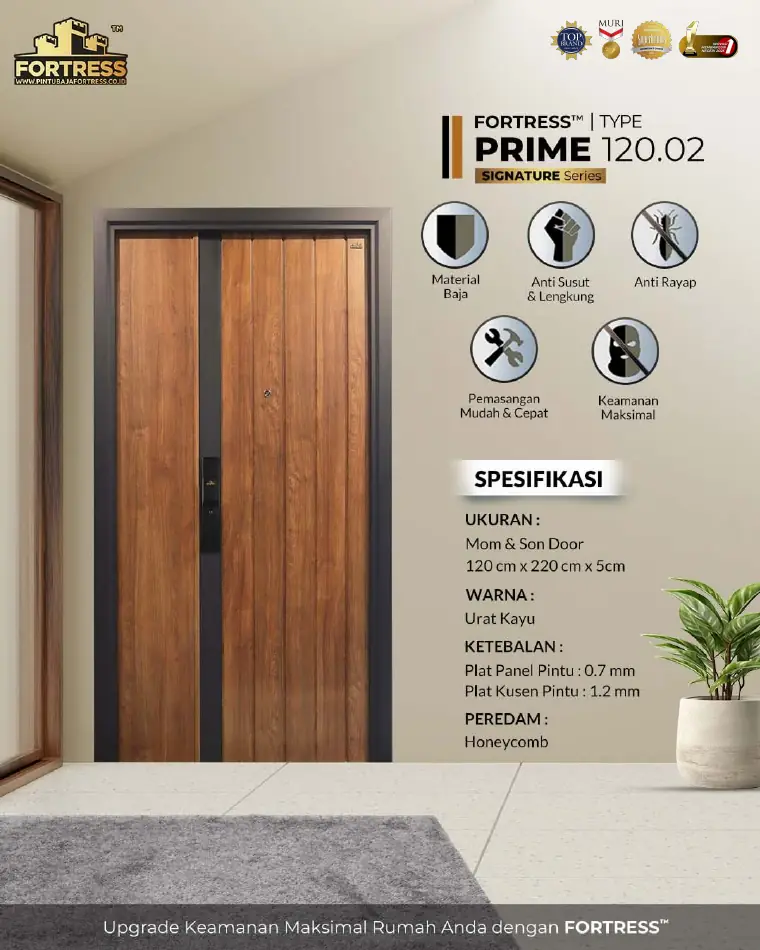 Signature Series - Mom & Son Door - PRIME 120.02 - Warna Urat Kayu