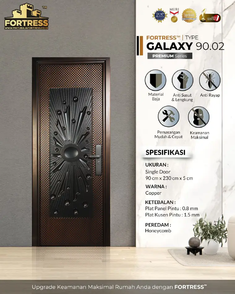 Premium Series - Single Door - GALAXY 90.02 - Warna Copper