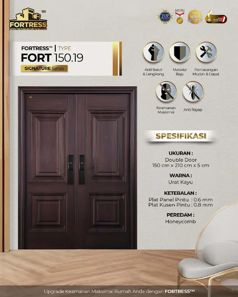 Signature Series - Double Door - FORT 150.19 - Warna Urat Kayu