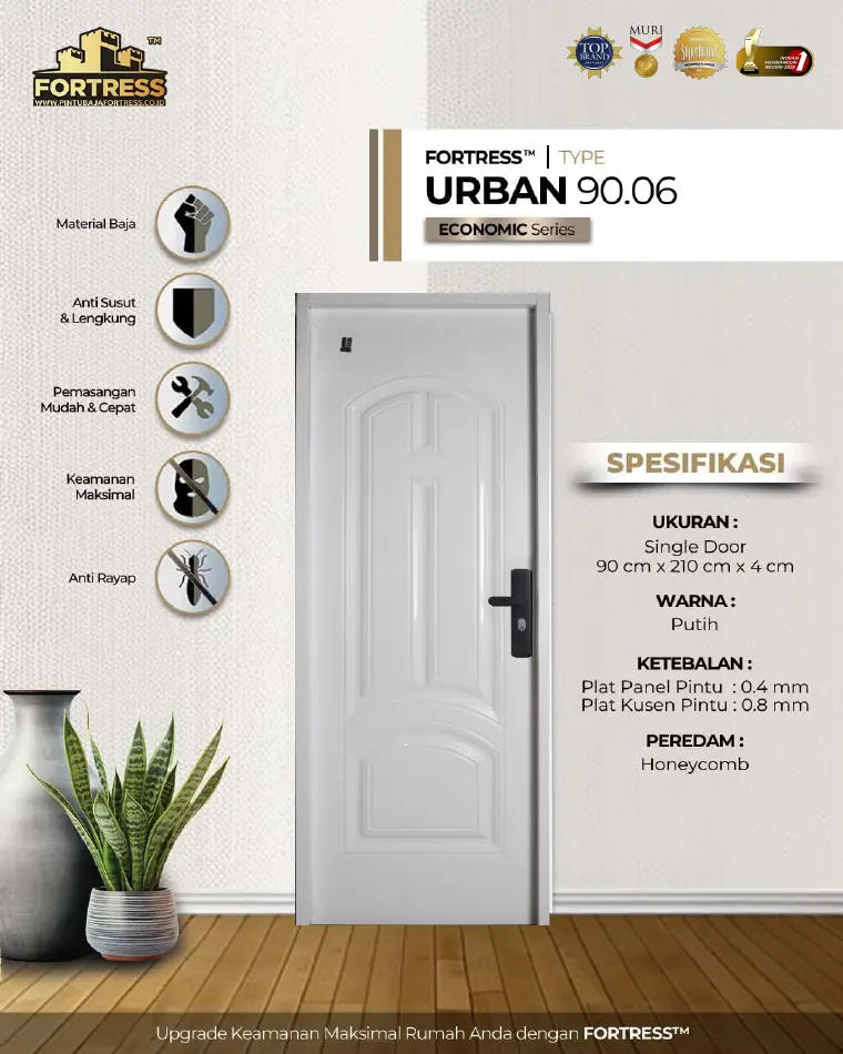 Economic Series - Single Door - URBAN 90.06 - Warna Putih