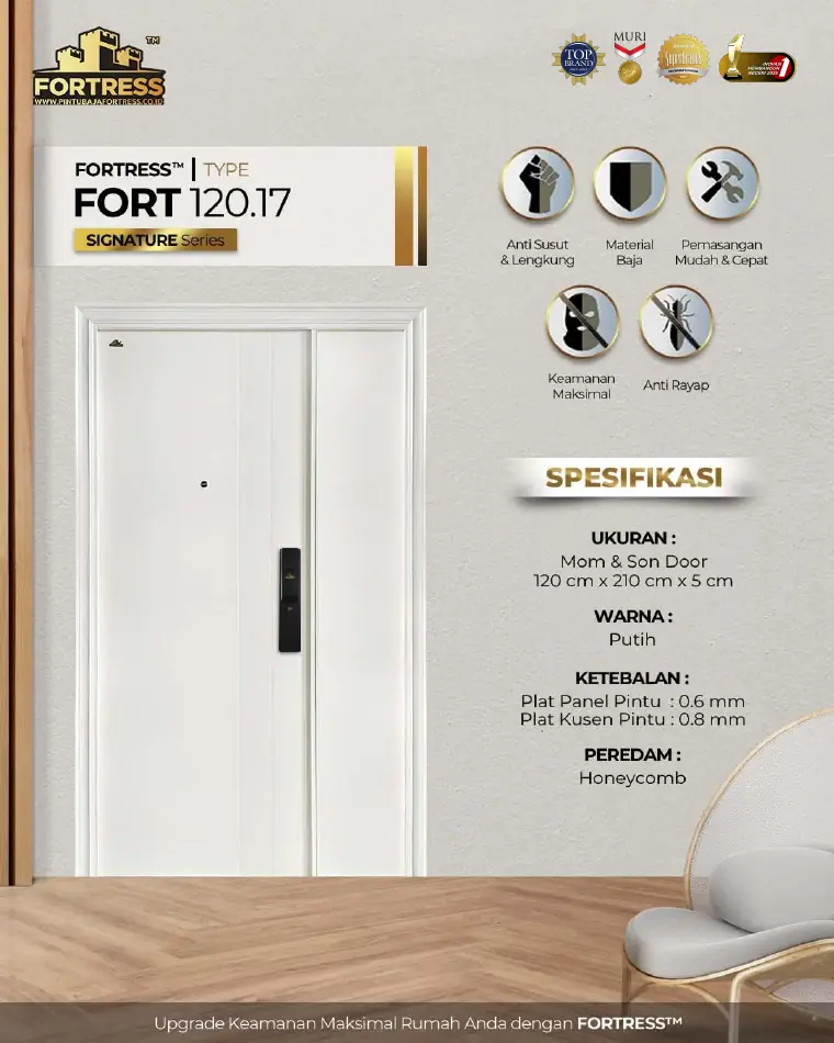 Signature Series - Mom & Son Door - FORT 120.17 - Warna Putih