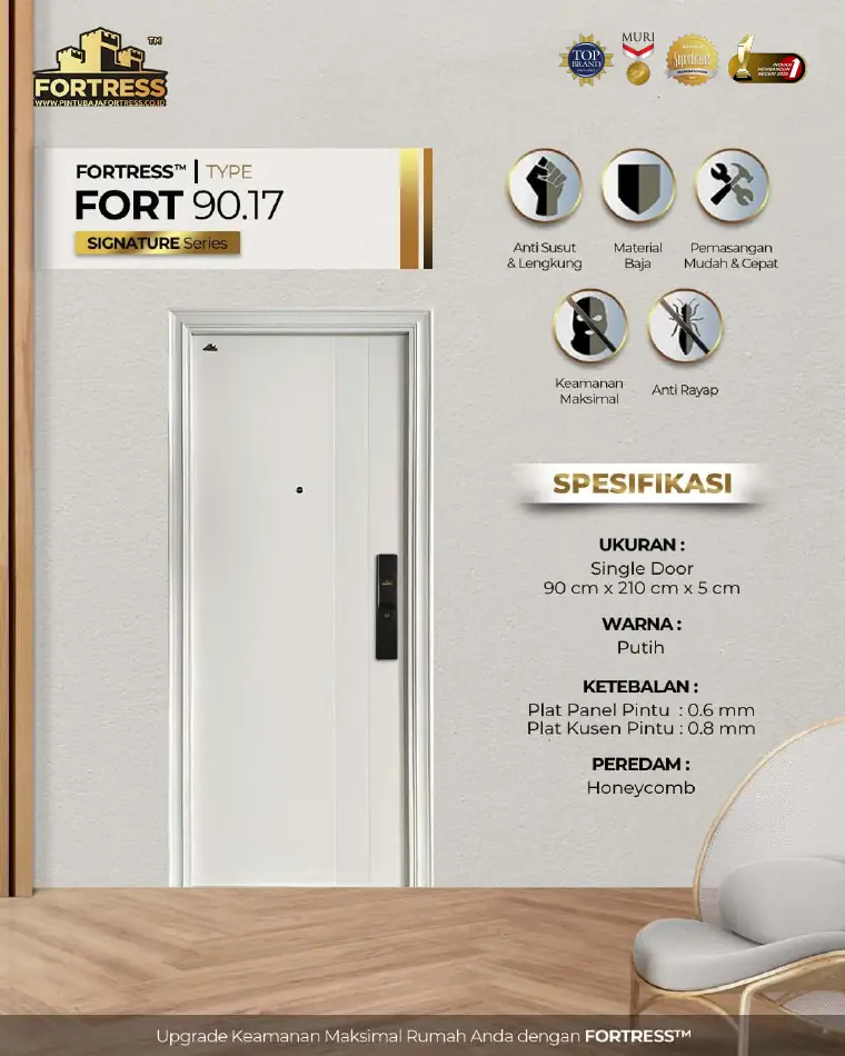 Signature Series - Single Door - FORT 90.17 - Warna Putih