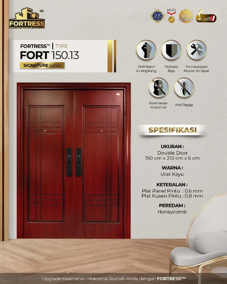 Signature Series - Double Door - FORT 150.13 - Warna Urat Kayu