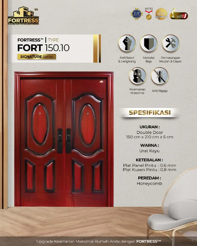 Signature Series - Double Door - FORT 150.10 - Warna Urat Kayu
