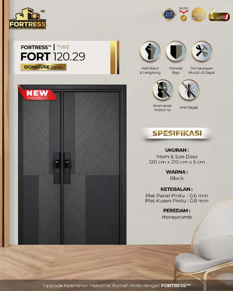 Signature Series - Mom & Son Door - FORT 120.29 - Warna Black
