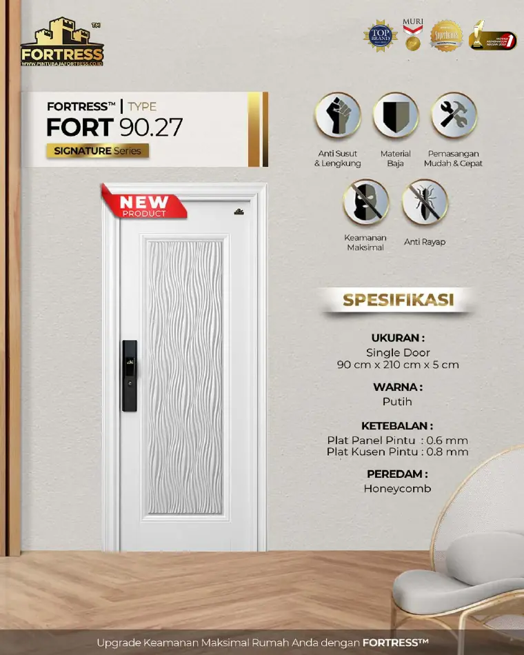 Signature Series - Single Door - FORT 90.27 - Warna Putih