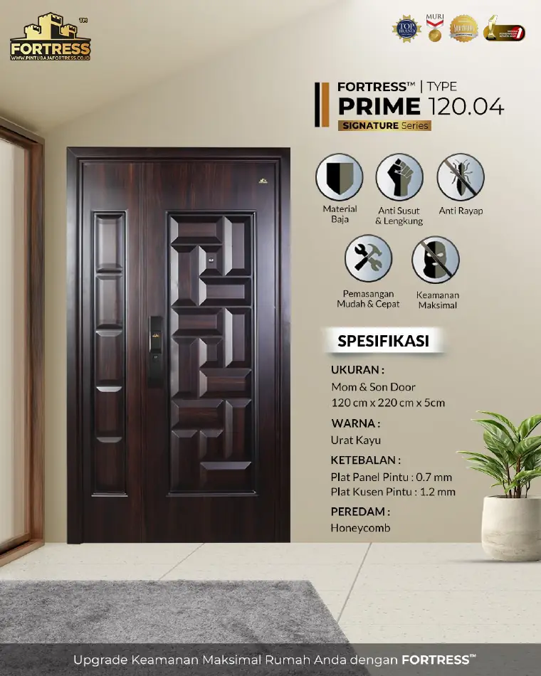 Signature Series - Mom & Son Door - PRIME 120.04 - Warna Urat Kayu