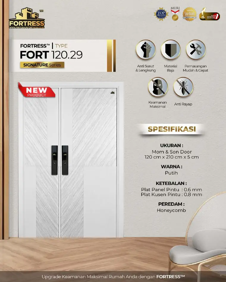 Signature Series - Mom & Son Door - FORT 120.29 - Warna Putih