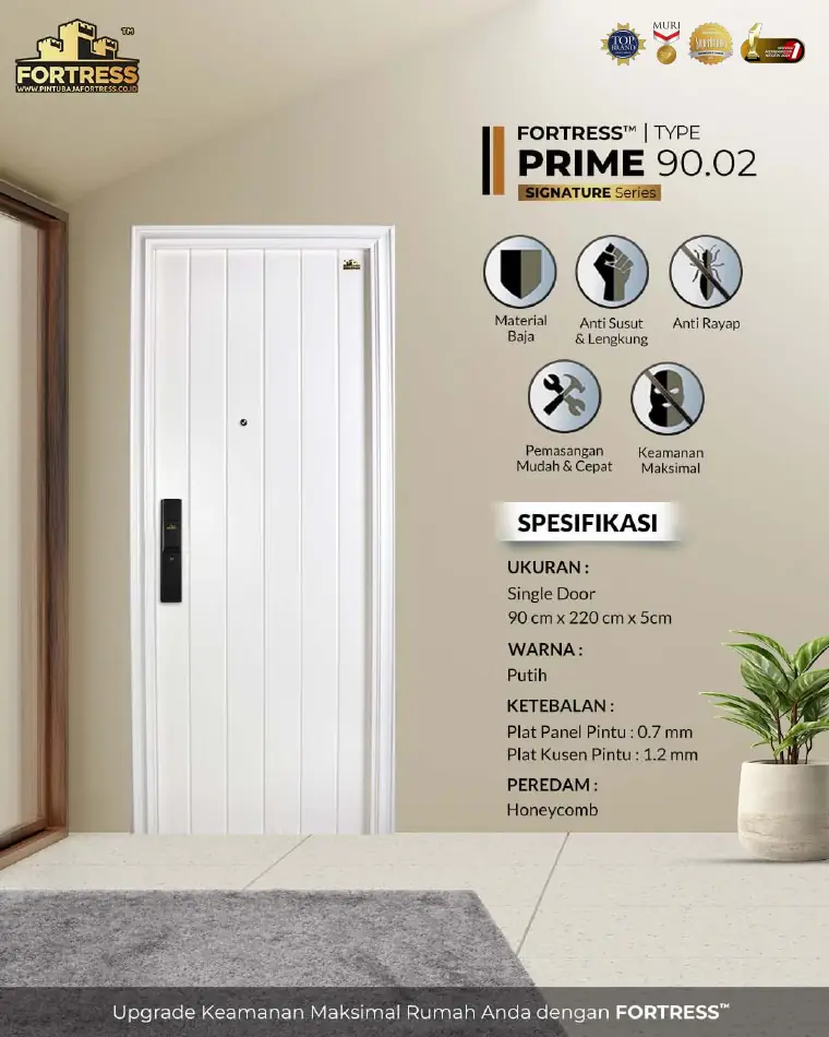 Signature Series - Single Door - PRIME 90.02 - Warna Putih