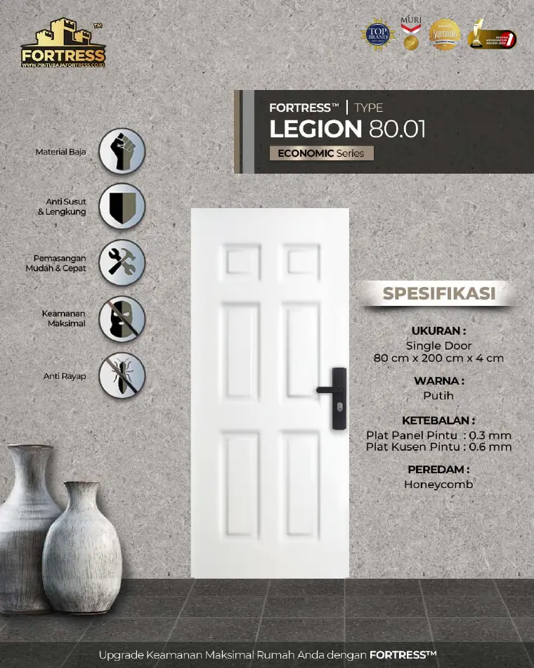 Economic Series - Single Door - LEGION 80.01 - Warna Putih