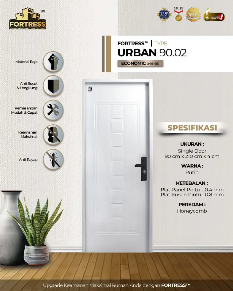 Economic Series - Single Door - URBAN 90.02 - Warna Putih