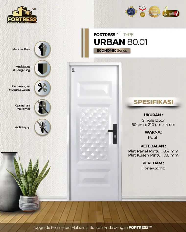 Economic Series - Single Door - URBAN 80.01 - Warna Putih