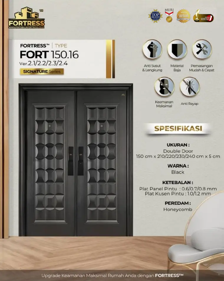 Signature Series - Double Door - FORT 150.16 - Warna Black