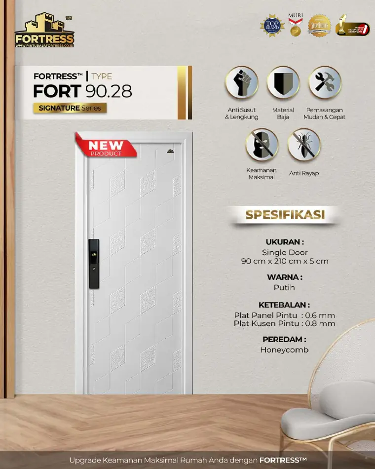 Signature Series - Single Door - FORT 90.28 - Warna Putih