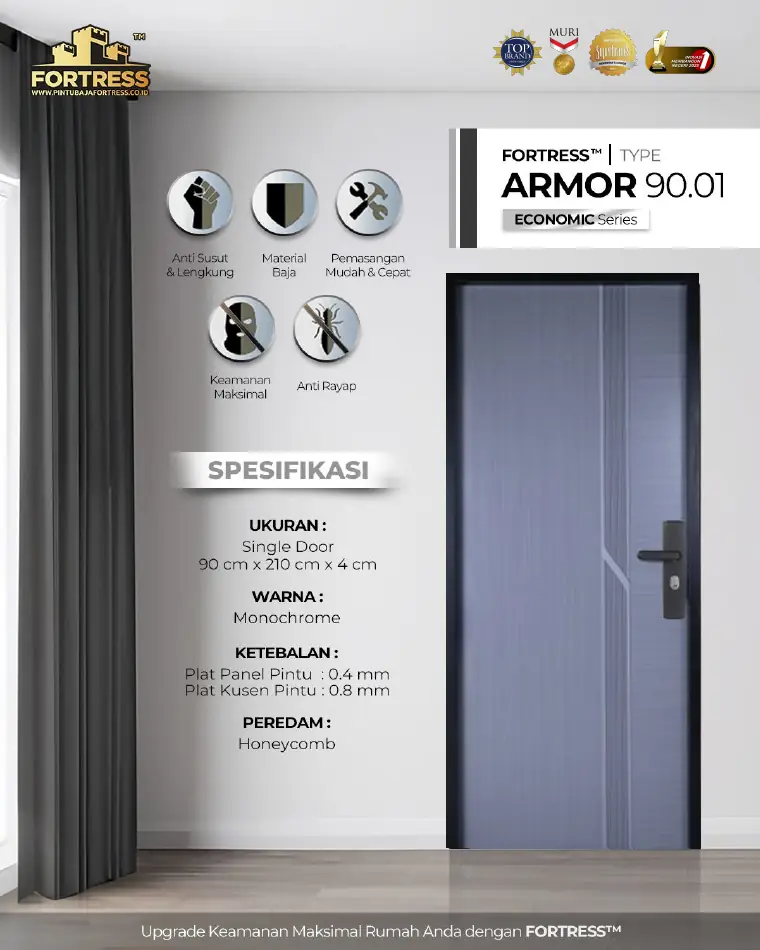 Economic Series - Single Door - ARMOR 90.01 - Warna Monochrome