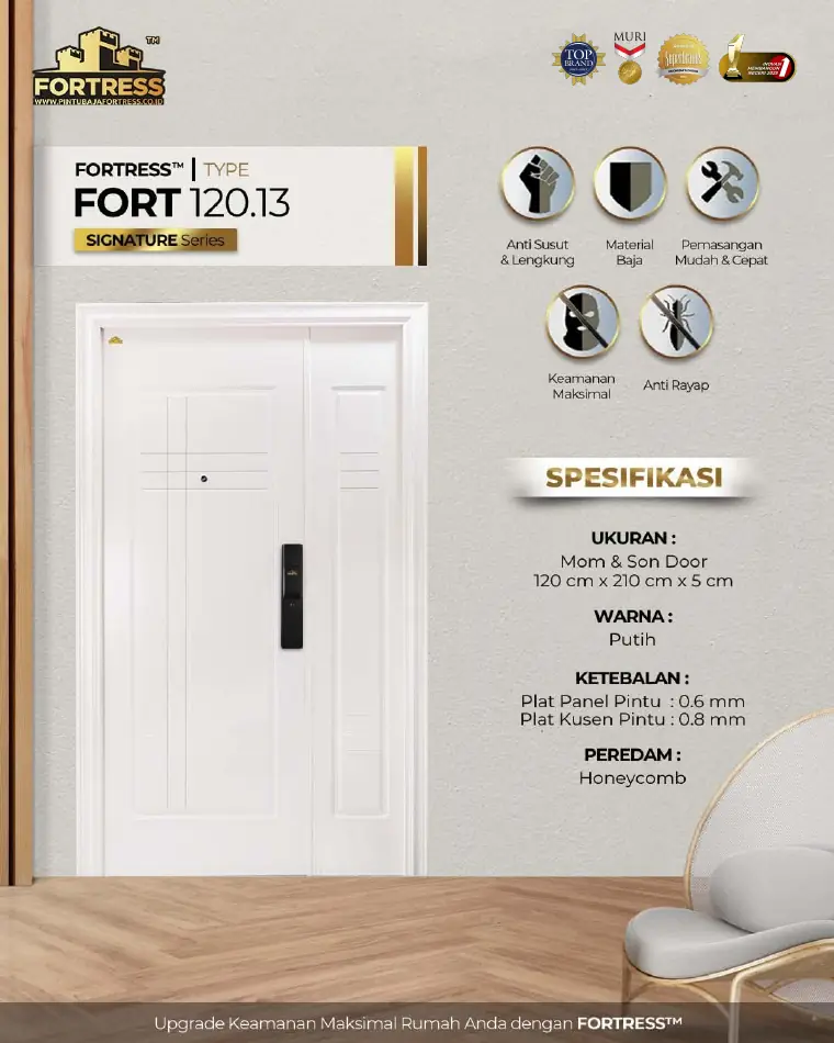 Signature Series - Mom & Son Door - FORT 120.13 - Warna Putih