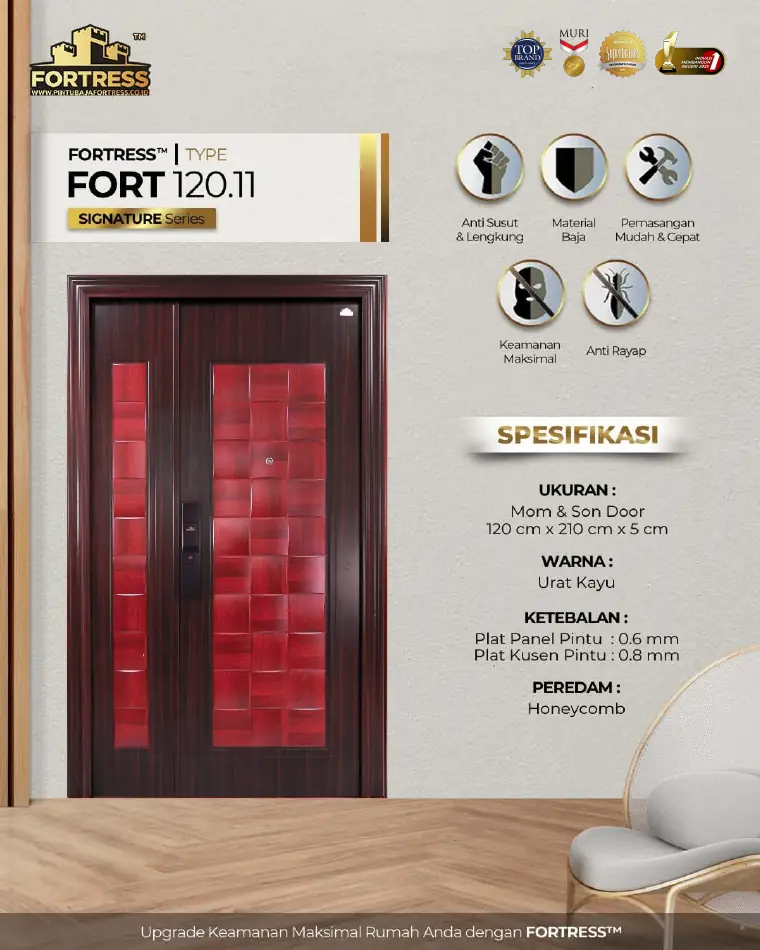 Signature Series - Mom & Son Door - FORT 120.11 - Warna Urat Kayu