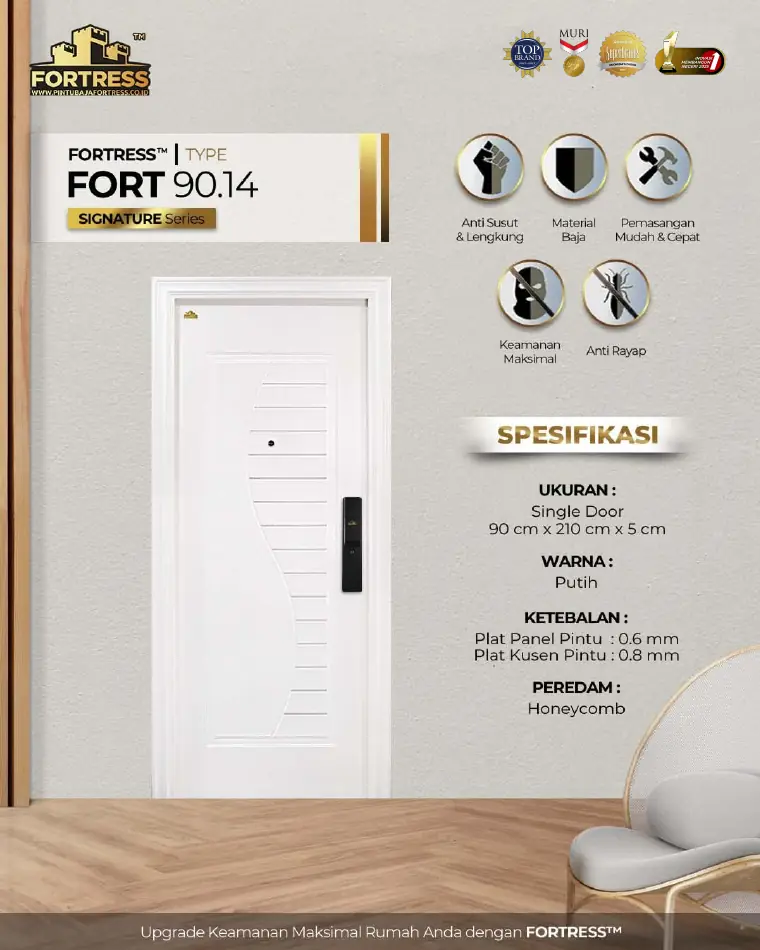 Signature Series - Single Door - FORT 90.14 - Warna Putih