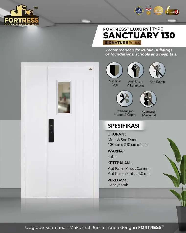 Signature Series - Mom & Son Door - SANCTUARY 130 - Warna Putih