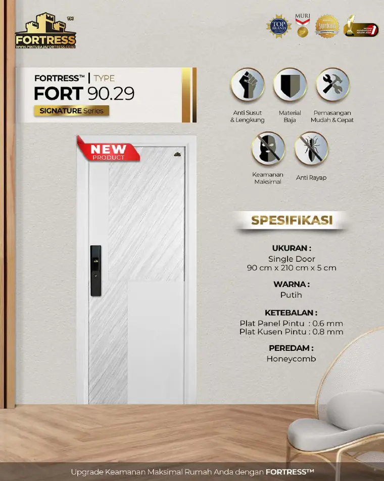 Signature Series - Single Door - FORT 90.29 - Warna Putih