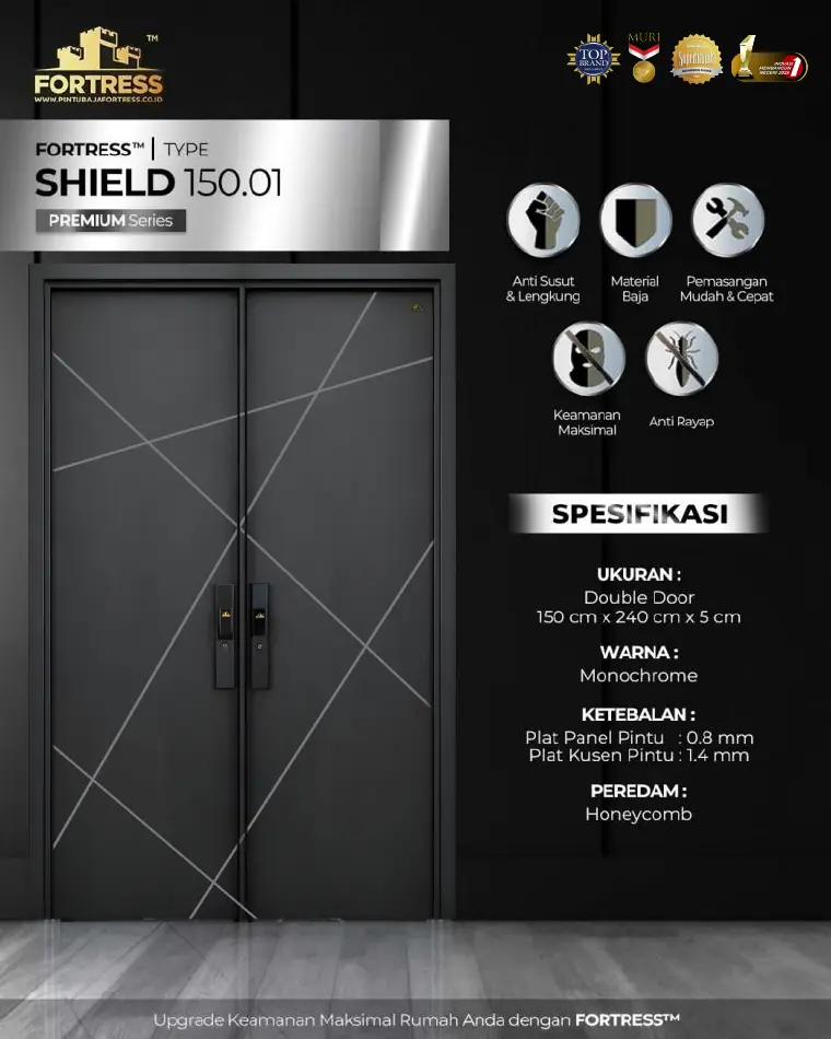 Premium Series - Double Door - SHIELD 150.01 - Warna Monochrome