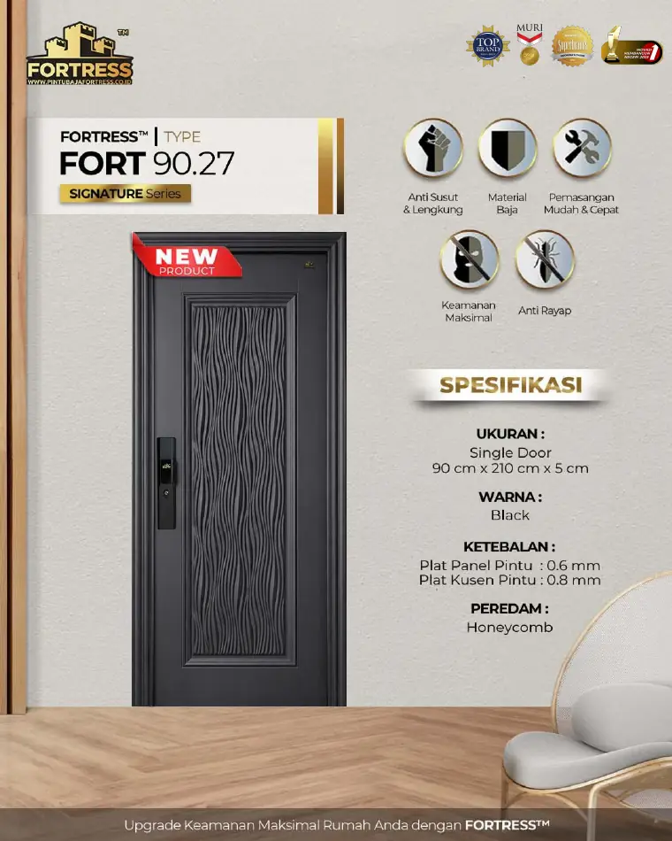 Signature Series - Single Door - FORT 90.27 - Warna Black