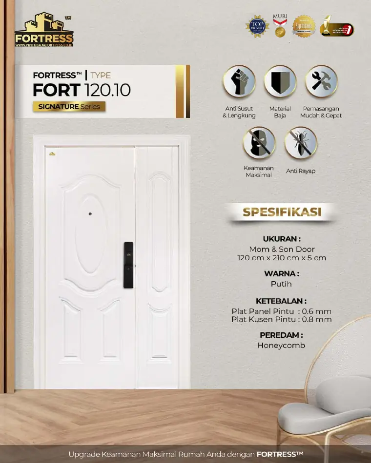 Signature Series - Mom & Son Door - FORT 120.10 - Warna Putih