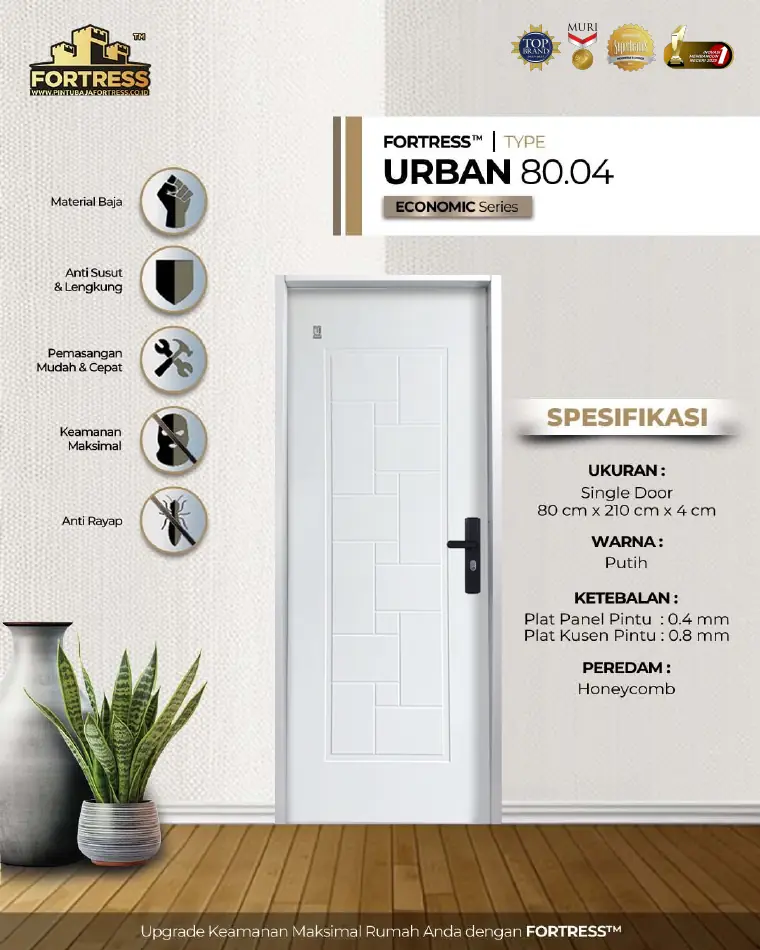 Economic Series - Single Door - URBAN 80.04 - Warna Putih