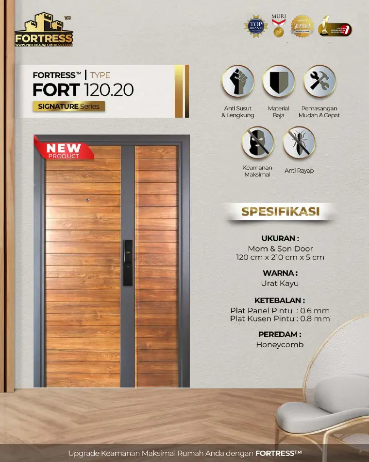 Signature Series - Mom & Son Door - FORT 120.20 - Warna Urat Kayu
