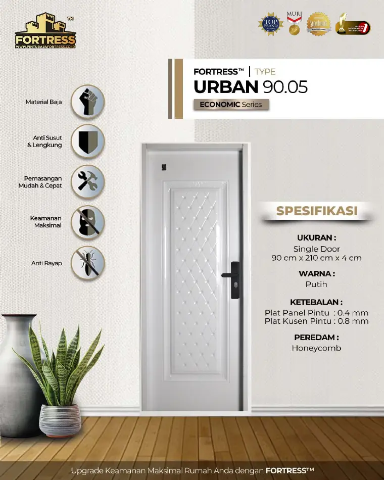 Economic Series - Single Door - URBAN 90.05 - Warna Putih