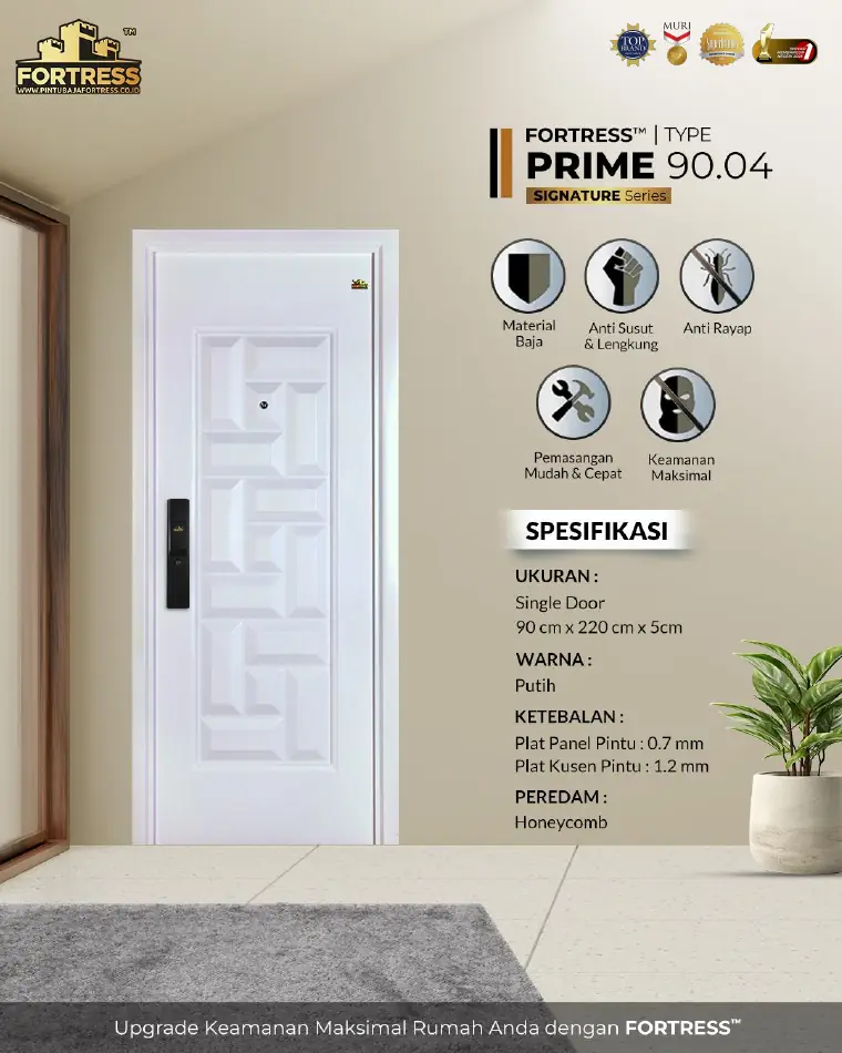 Signature Series - Single Door - PRIME 90.04 - Warna Putih