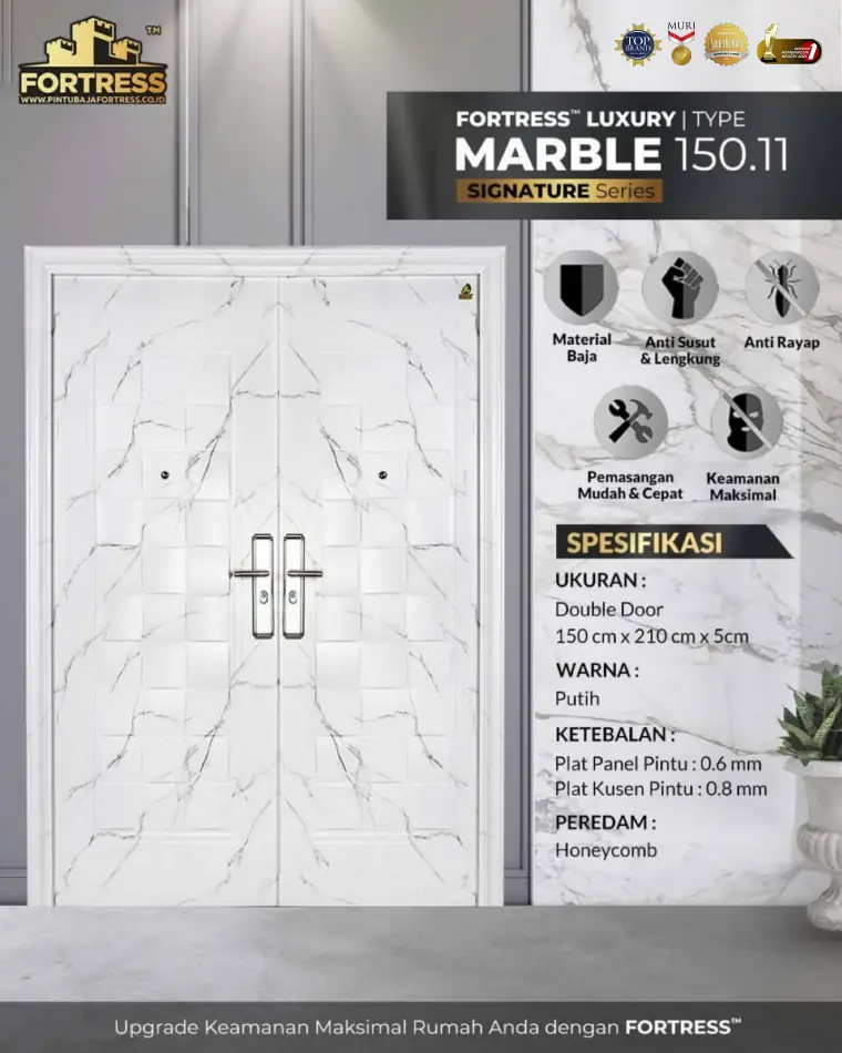 Signature Series - Double Door - MARBLE 150.11 - Warna Putih