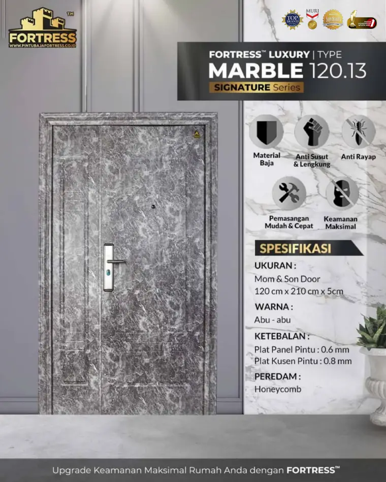Signature Series - Mom & Son Door - MARBLE 120.13 - Warna Abu-abu