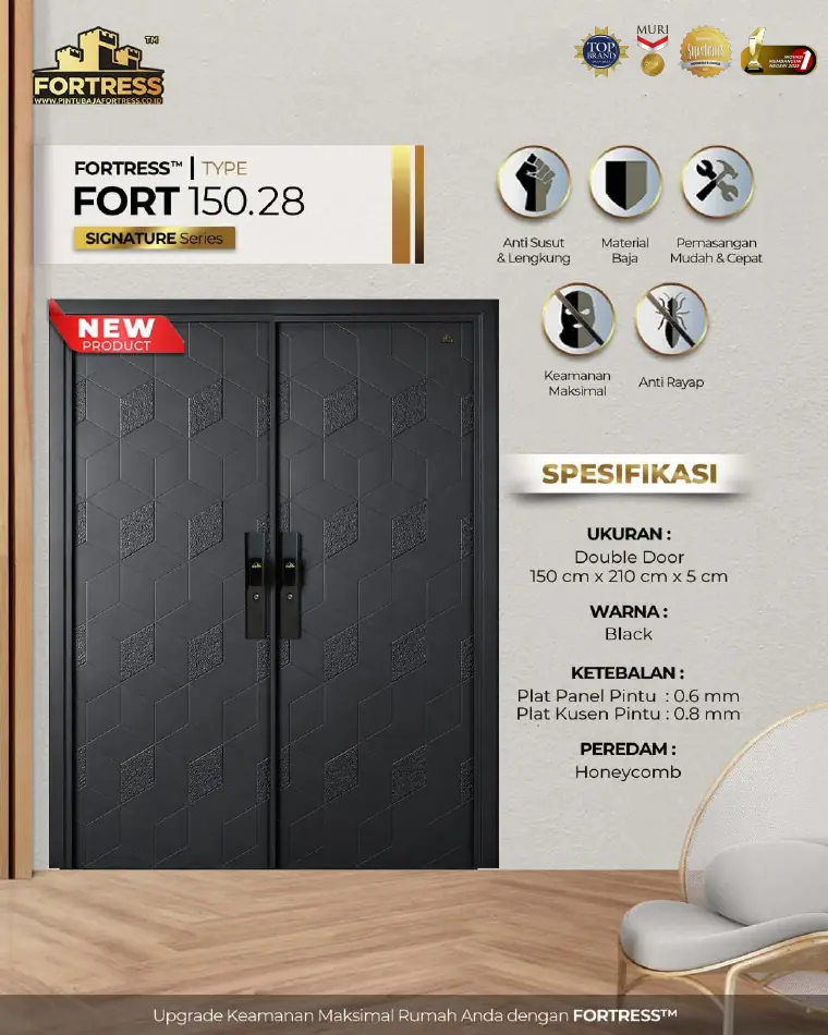 Signature Series - Double Door - FORT 150.28 - Warna Black
