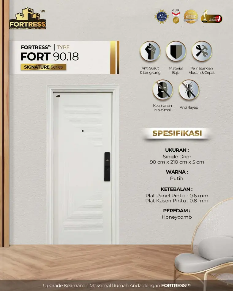 Signature Series - Single Door - FORT 90.18 - Warna Putih