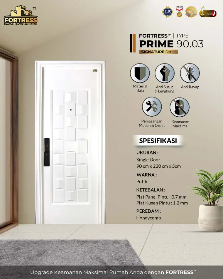 Signature Series - Single Door - PRIME 90.03 - Warna Putih